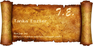 Tanka Eszter névjegykártya